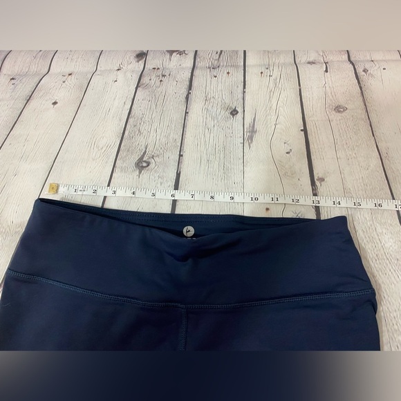 90 Degrees by Reflex Womens Size Large Navy Blue Workout Exercise Yoga Leggings - Picture 7 of 7